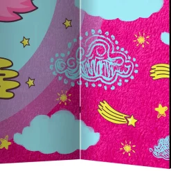 Kinder Wohnen Motiv Paravent Tanzendes Einhorn Dab - Loho