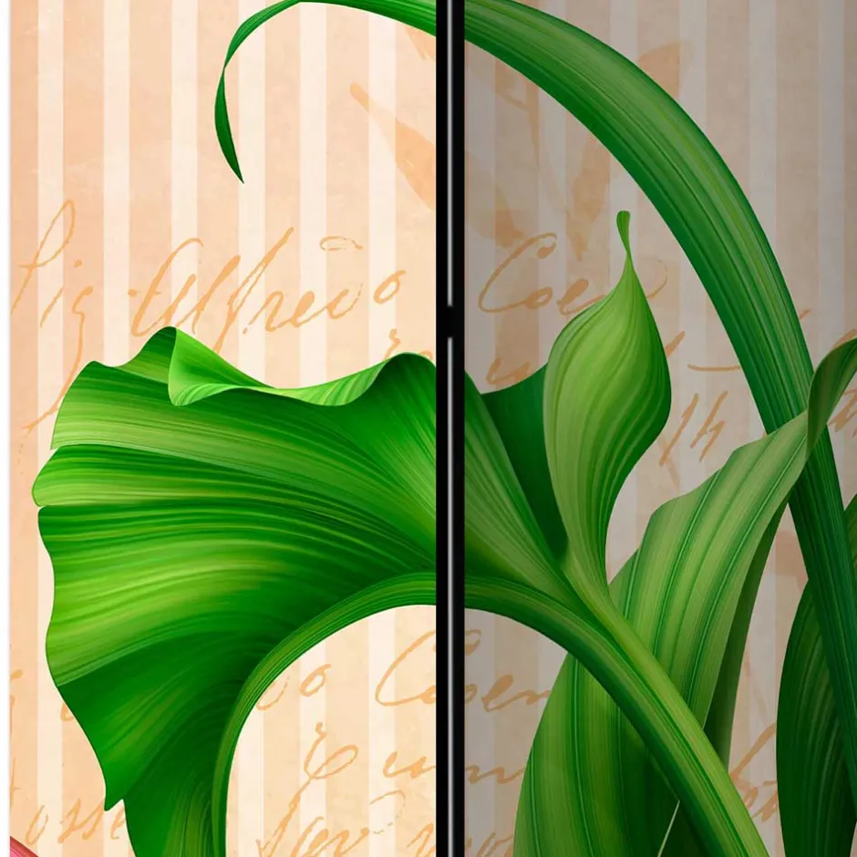 Wohnen Motiv Trennwand Blume & Schmetterlinge - Rovigo