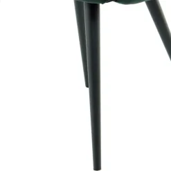 Wohnen Muschel-Designstuhl in Dunkelgrün Samt - Kenia