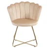 Muschelstühle in Beige und Gold - Cagahan (2er Set)^Wohnen Sale