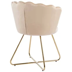 Muschelstühle in Beige und Gold - Cagahan (2er Set)^Wohnen Sale