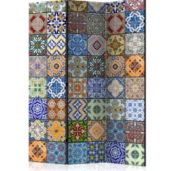 Muster Kachel Optik Paravent in Bunt - Nany^Wohnen Clearance