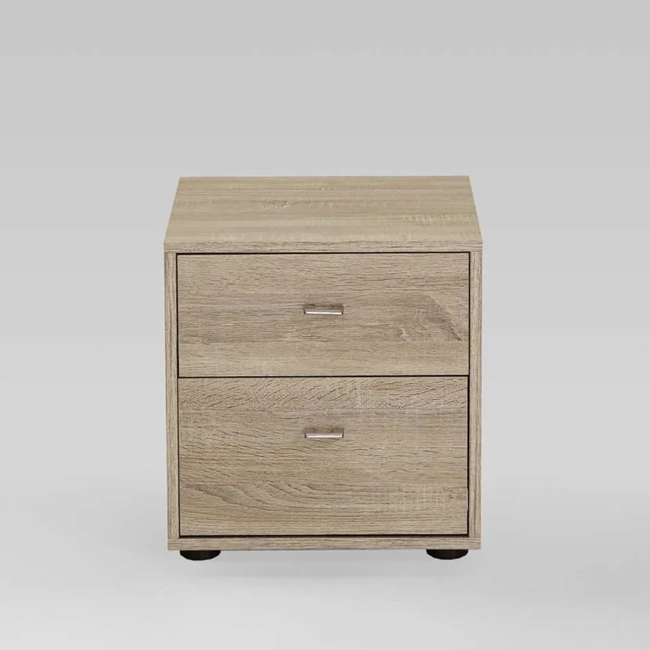 Wohnen Nachtisch Kommode Melvue in Eiche Sägerau