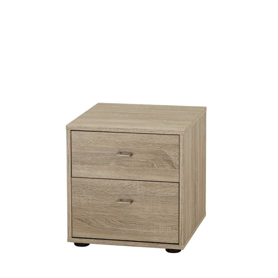 Wohnen Nachtisch Kommode Melvue in Eiche Sägerau