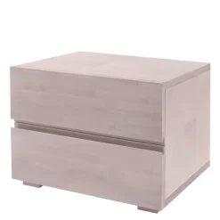 Nachtkommode aus Buche in Weiß lasiert - Elric^Wohnen Best