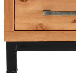 Nachtkommode aus Kernbuche & Eisen - Dimphi^Wohnen Sale