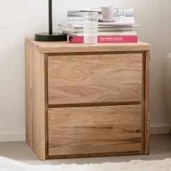 Wohnen Nachtkommode aus massivem Eichenholz - Villa