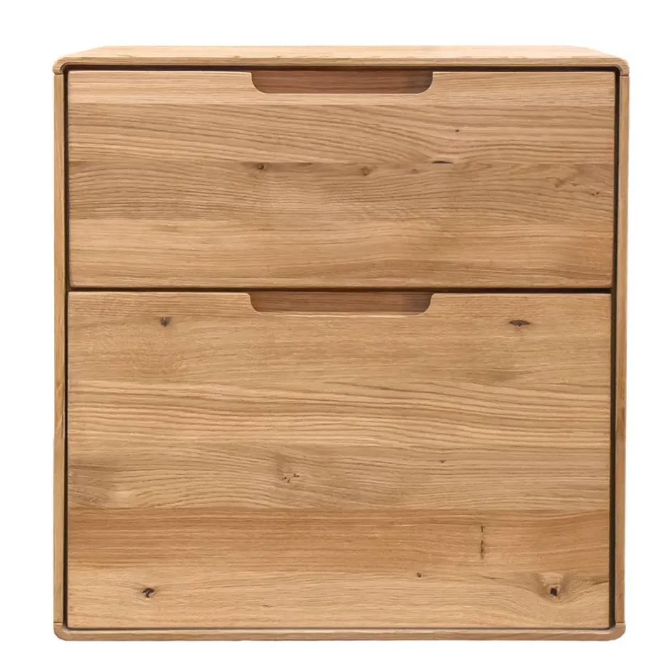 Nachtkommode aus Massivholz Wildeiche - Darcona^Wohnen Outlet