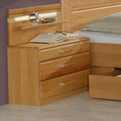 Nachtkommode Bordeaux aus Erle (2er Set)^Wohnen Best