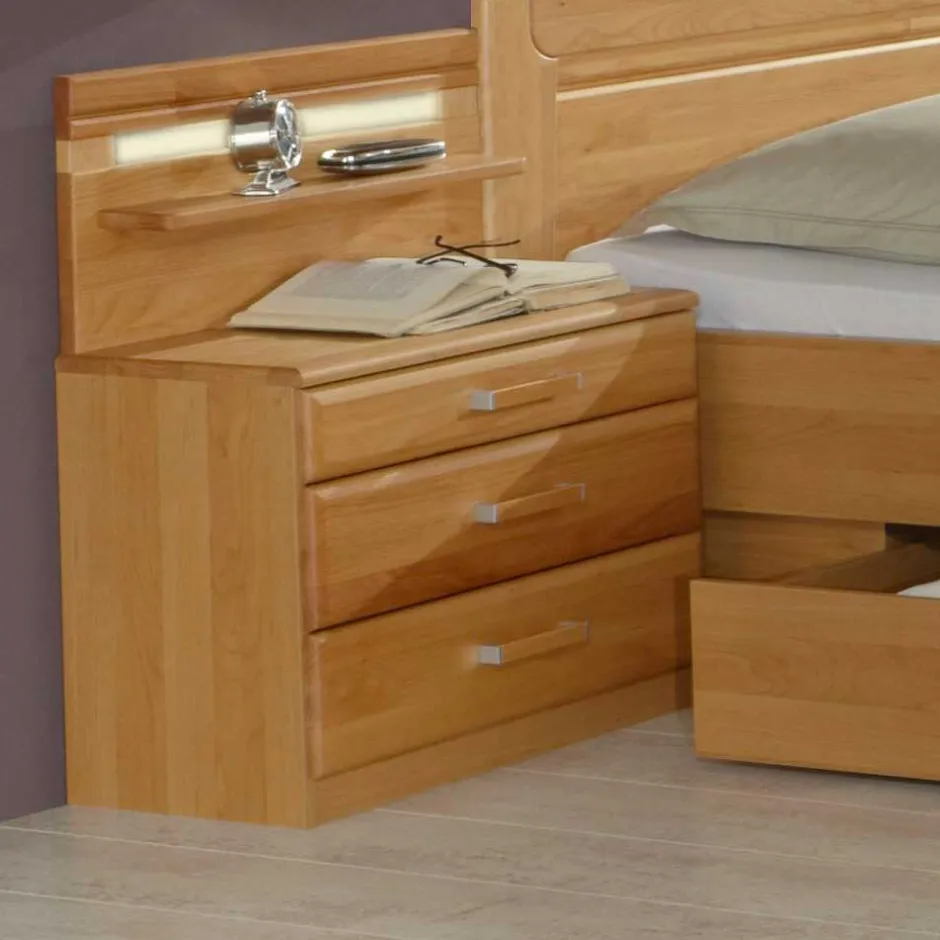 Nachtkommode Bordeaux aus Erle (2er Set)^Wohnen Best