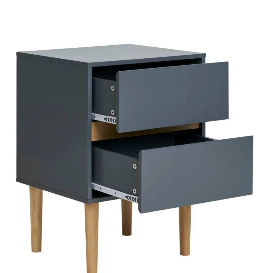 Nachtkommode in Dunkelgrau - Jayant^Wohnen
