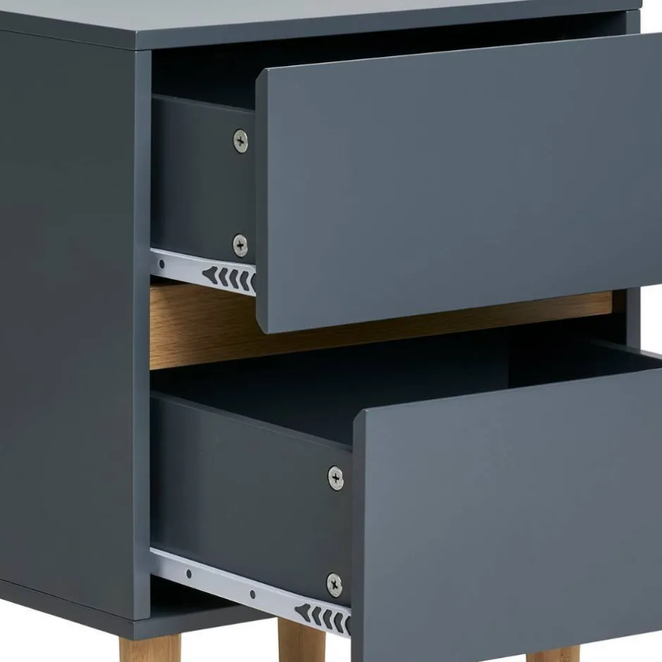 Nachtkommode in Dunkelgrau - Jayant^Wohnen