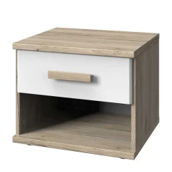 Nachtkommode in Eiche San Remo & Weiß - Folio^Wohnen Best