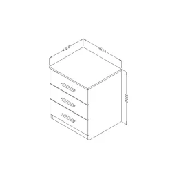 Wohnen Nachtkommode in Eiche San Remo - Anglivia