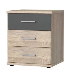 Nachtkommode in Eiche Sägerau & Grau - Danah^Wohnen Discount