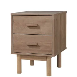 Wohnen Nachtkommode in Holzoptik Eiche - Benns