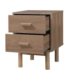 Wohnen Nachtkommode in Holzoptik Eiche - Benns