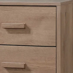 Wohnen Nachtkommode in Holzoptik Eiche - Benns