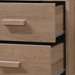 Wohnen Nachtkommode in Holzoptik Eiche - Benns