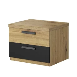 Nachtkommode in Wildeiche NB & Schwarz - Potsdam^Wohnen Sale