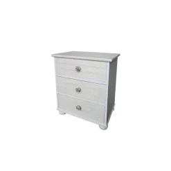 Wohnen Nachtkommode Leviusa in Weiß Creme