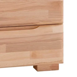 Wohnen Nachtkommode mit 2 Schubladen Vilicita aus Kernbuche massiv