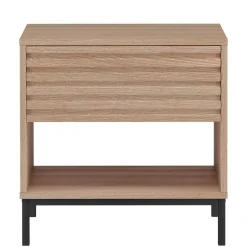 Wohnen Nachtkommode mit einer Schublade und Fach - Lunira