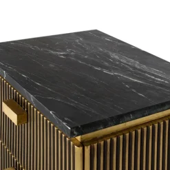 Nachtkommode mit Marmorplatte - Hayato^Wohnen