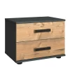 Wohnen Nachtkommode mit zwei Schubladen in Tanne NB - Ardila I
