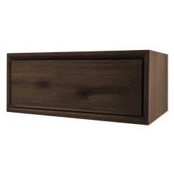 Nachtkonsole aus Eiche Rauchfarben Dunkel - Basin^Wohnen Clearance