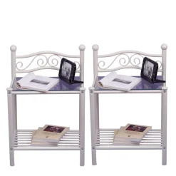 Wohnen Nachtkonsole Barret in Weiß