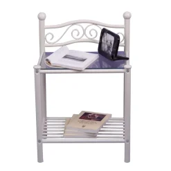 Wohnen Nachtkonsole Barret in Weiß