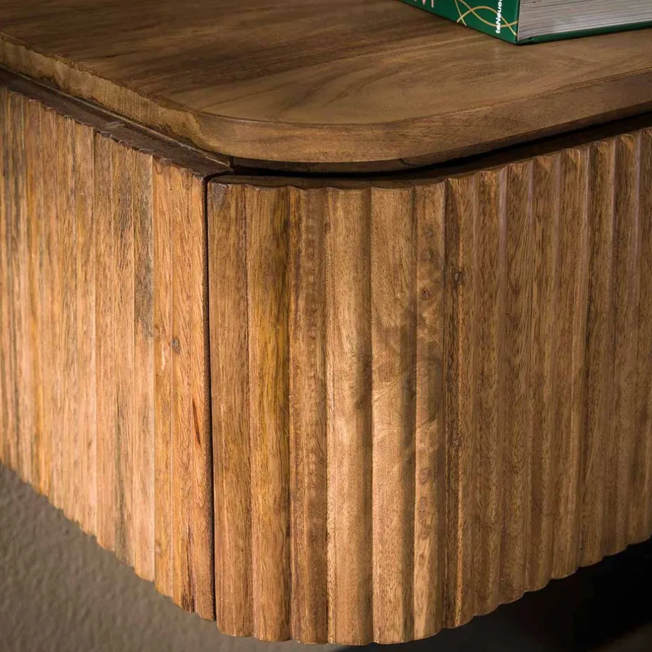 Nachtkonsole für die Wandmontage aus Massivholz - Izunamy^Wohnen Best