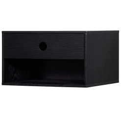 Nachtkonsole in Schwarz mit Furnier - Yalin^Wohnen Clearance