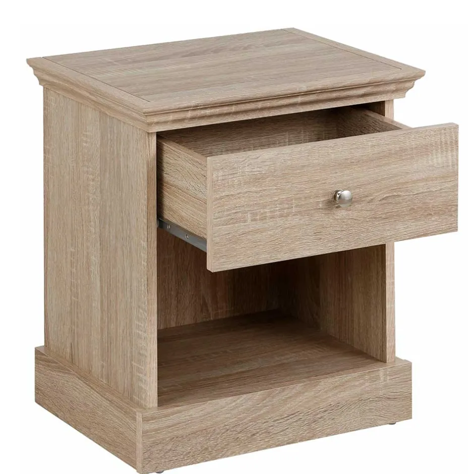 Wohnen Nachtkonsole in Sonoma-Eiche Optik - Onjedda
