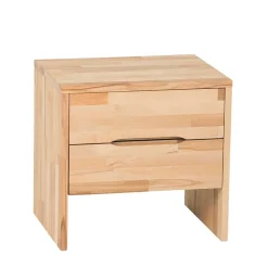 Wohnen Nachtkonsole mit 2 Schubladen Bejaro aus massiver Kernbuche