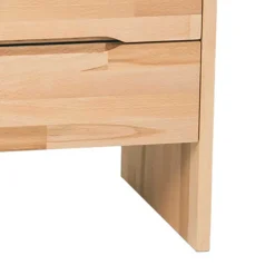 Wohnen Nachtkonsole mit 2 Schubladen Bejaro aus massiver Kernbuche