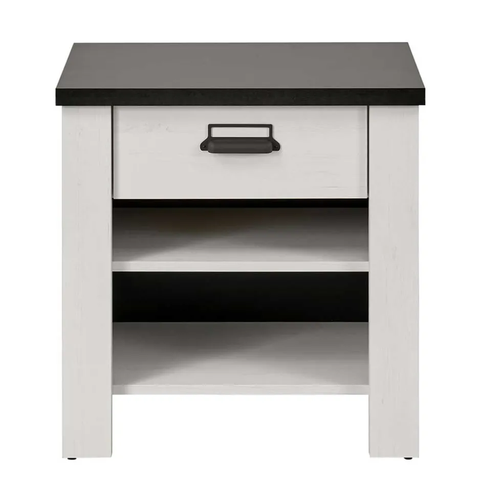 Nachtkonsole mit Schublade & zwei Fächern - Tramos^Wohnen New