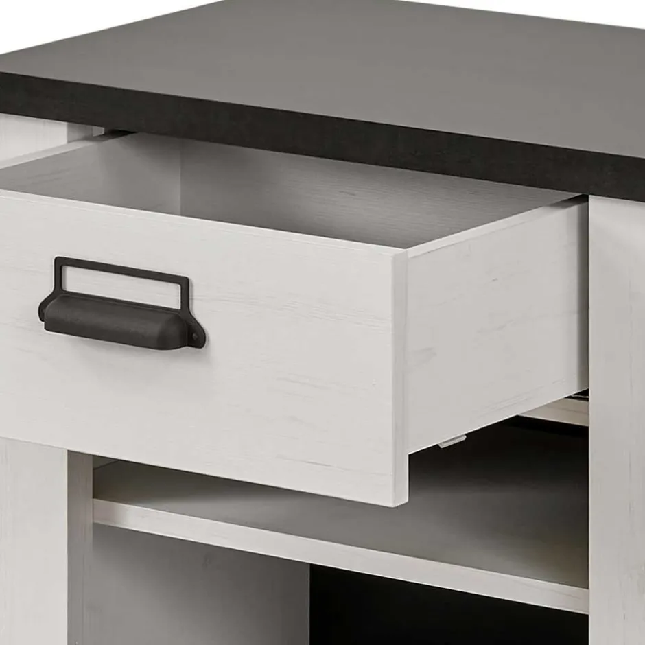 Nachtkonsole mit Schublade & zwei Fächern - Tramos^Wohnen New