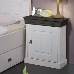 Nachtkonsole Pisino aus Kiefer Massivholz^Wohnen