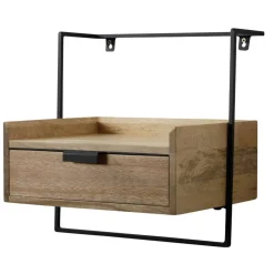 Wohnen Nachtkonsole zum Aufhängen aus Mangoholz - Hanniba