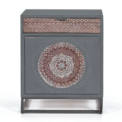 Nachtschrank - dekorativ mit Mandala - Mesusco^Wohnen Online