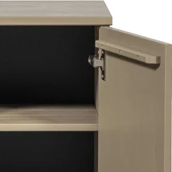 Nachtschrank aus Kiefer in Schlammfarben - Ophra^Wohnen Clearance