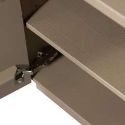 Nachtschrank aus Kiefer in Schlammfarben - Ophra^Wohnen Clearance