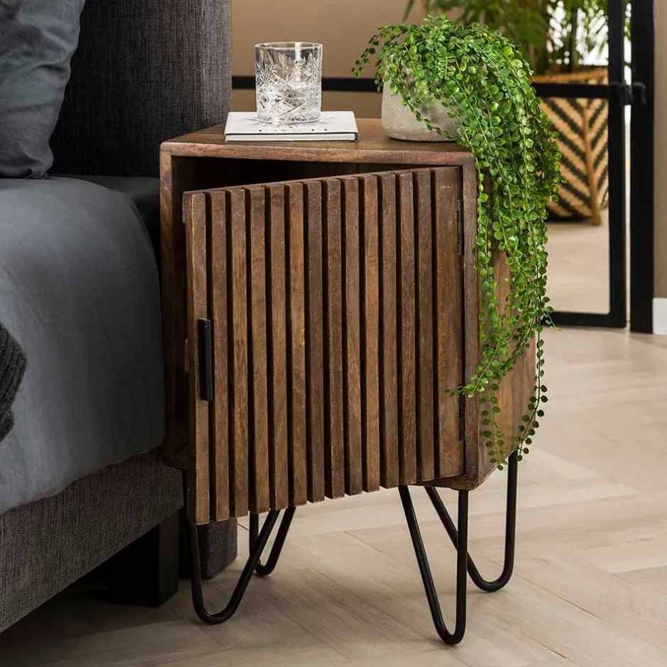 Wohnen Nachtschränke aus Mangoholz - Baina (2er Set)