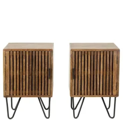 Wohnen Nachtschränke aus Mangoholz - Baina (2er Set)