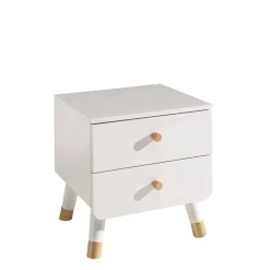 Nachttisch Bettkommode in Weiß & Gold - Luciao^Wohnen Sale