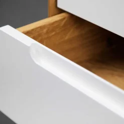 Nachttisch Kommode in Wildeiche & Weiß - Diesta^Wohnen Discount