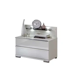 Nachttisch Konsole Donpiave in Weiß (zweiteilig)^Wohnen Best