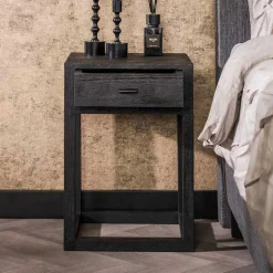 Wohnen Nachttisch mit Schublade aus Akazie Massivholz - Riccardo